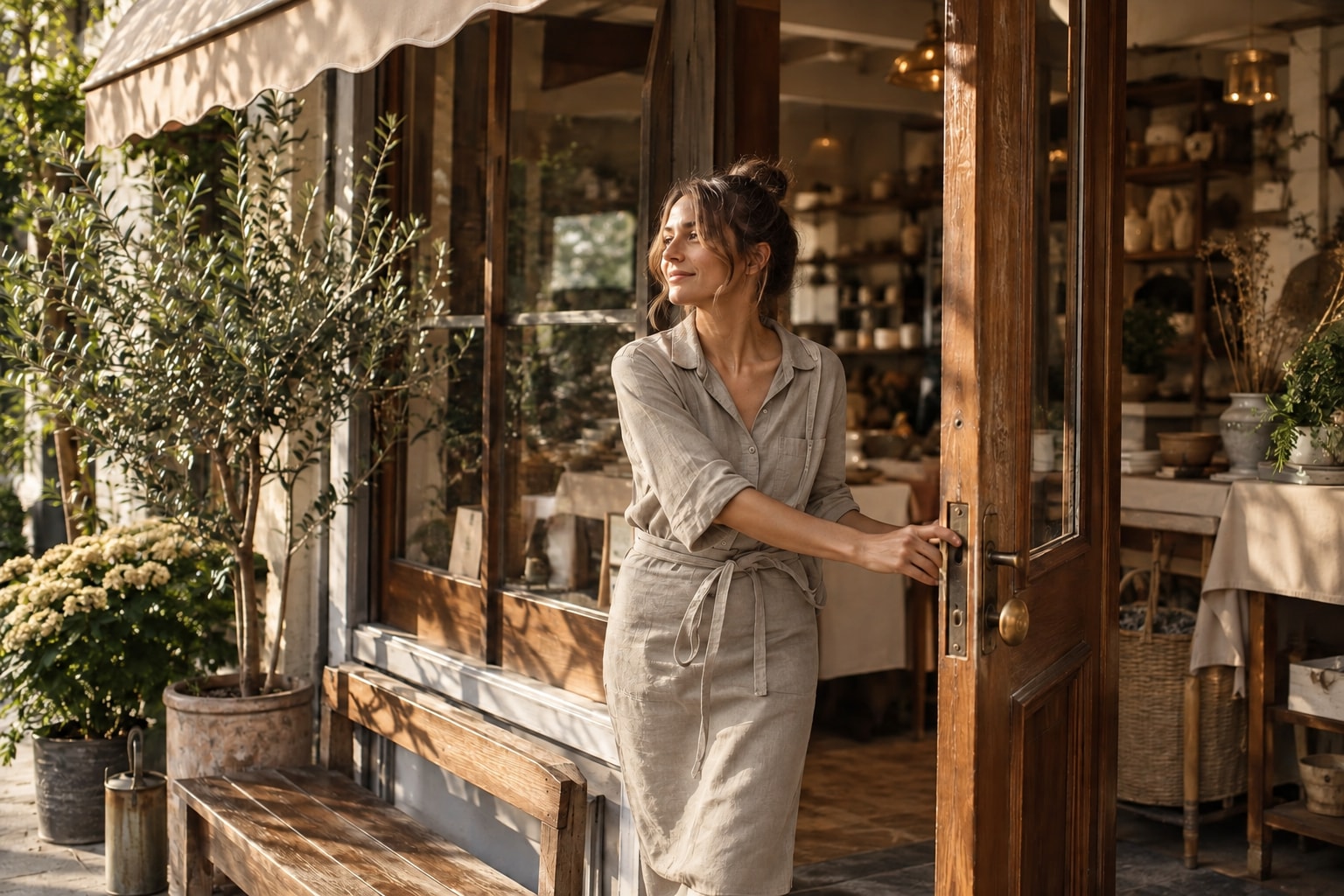 Independent franchise owners at work, with the tools and setting of their business