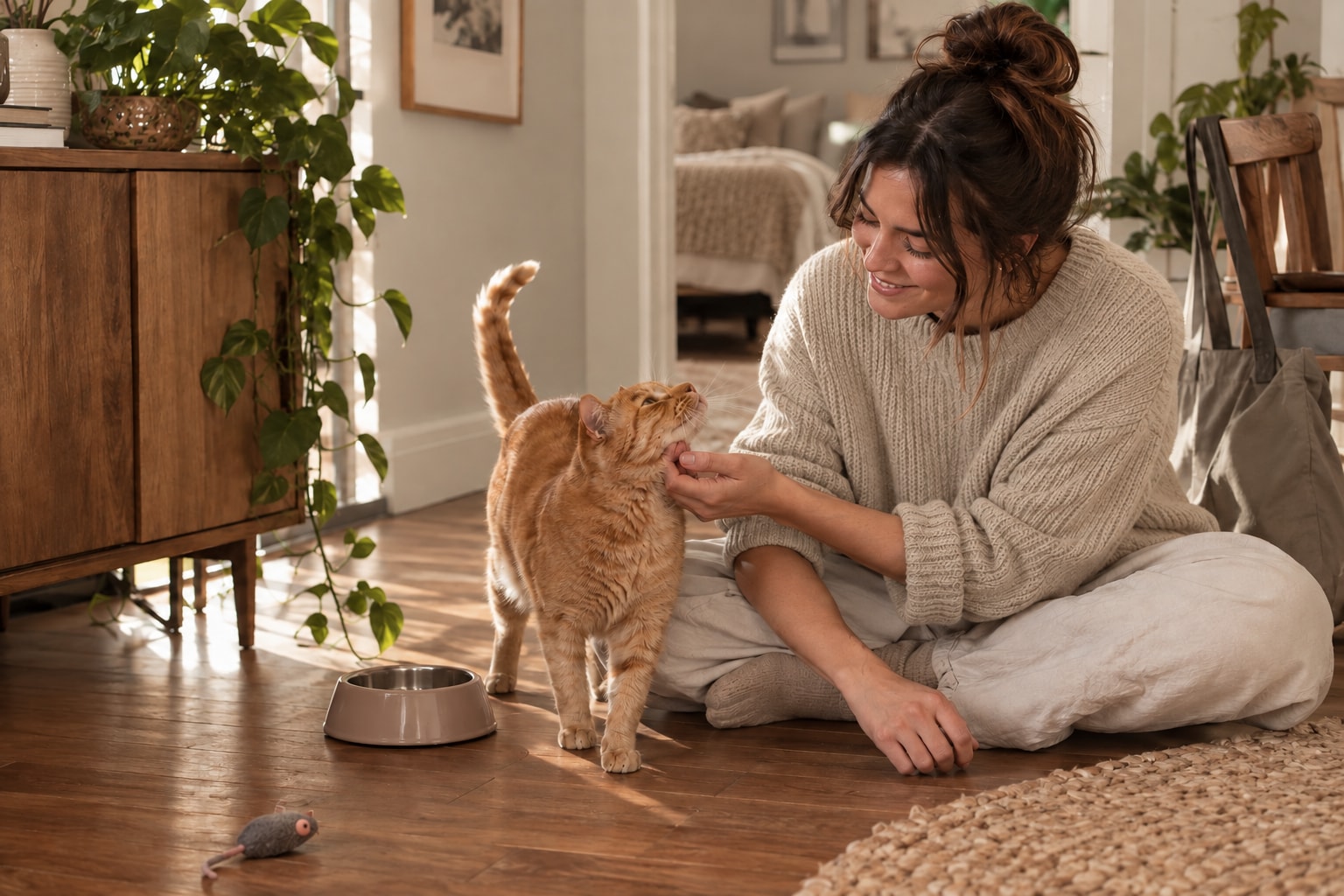 Pet sitters at work