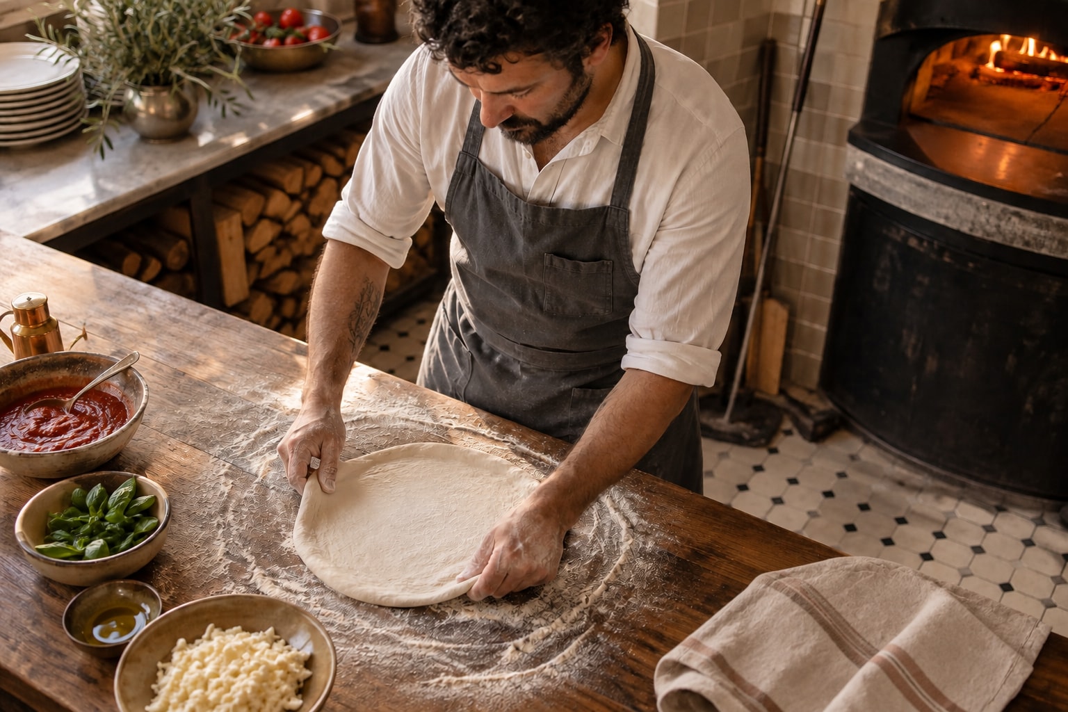 Pizzerias at work