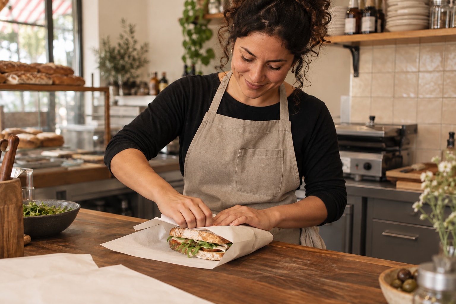 Quick-service businesses at work, with the tools and setting of their business